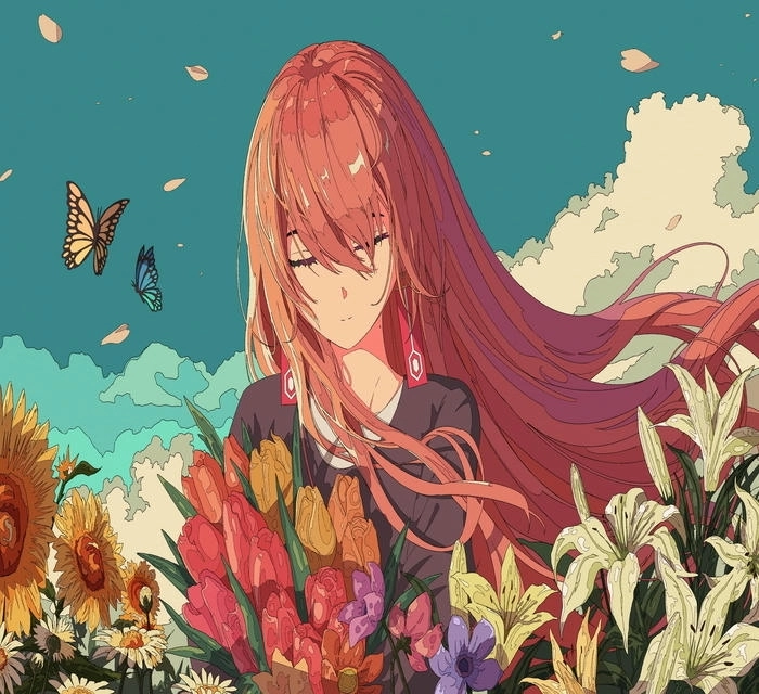 Ảnh bìa Zalo anime cute dễ mến