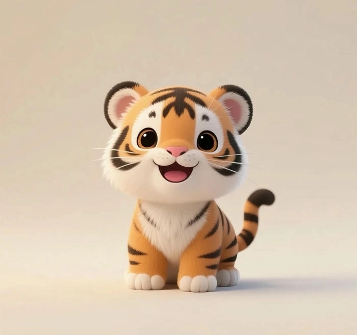 Ảnh chú hổ cute tinh nghịch đáng yêu