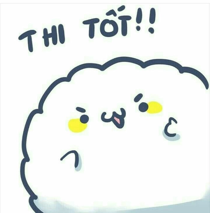 Ảnh chúc thi tốt cute đầy may mắn