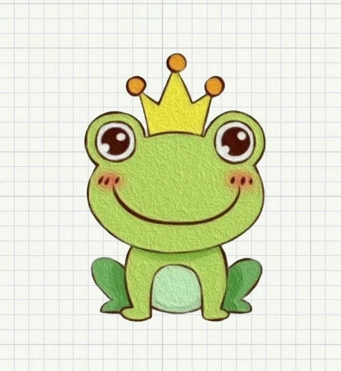 Ảnh con ếch cute lan tỏa năng lượng tích cực