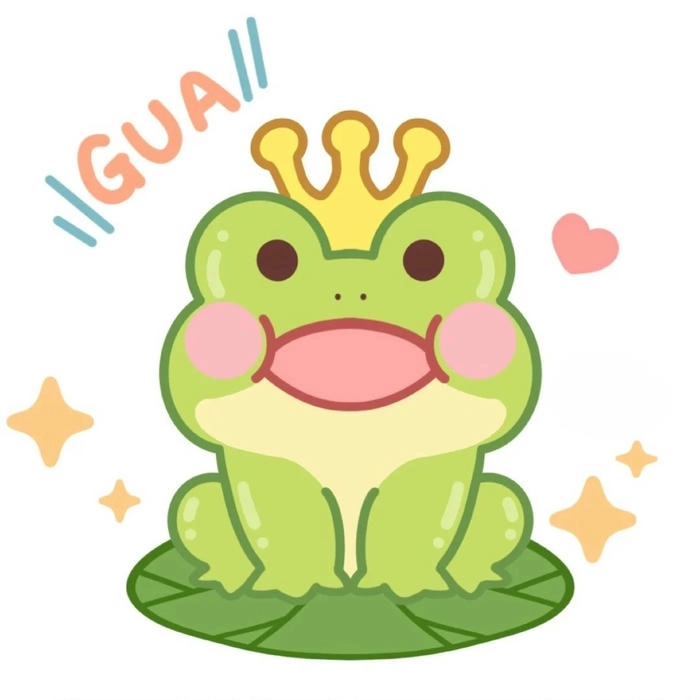 Ảnh con ếch cute tạo cảm giác vui tươi