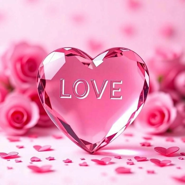 Ảnh cute có hình trái tim trong veo