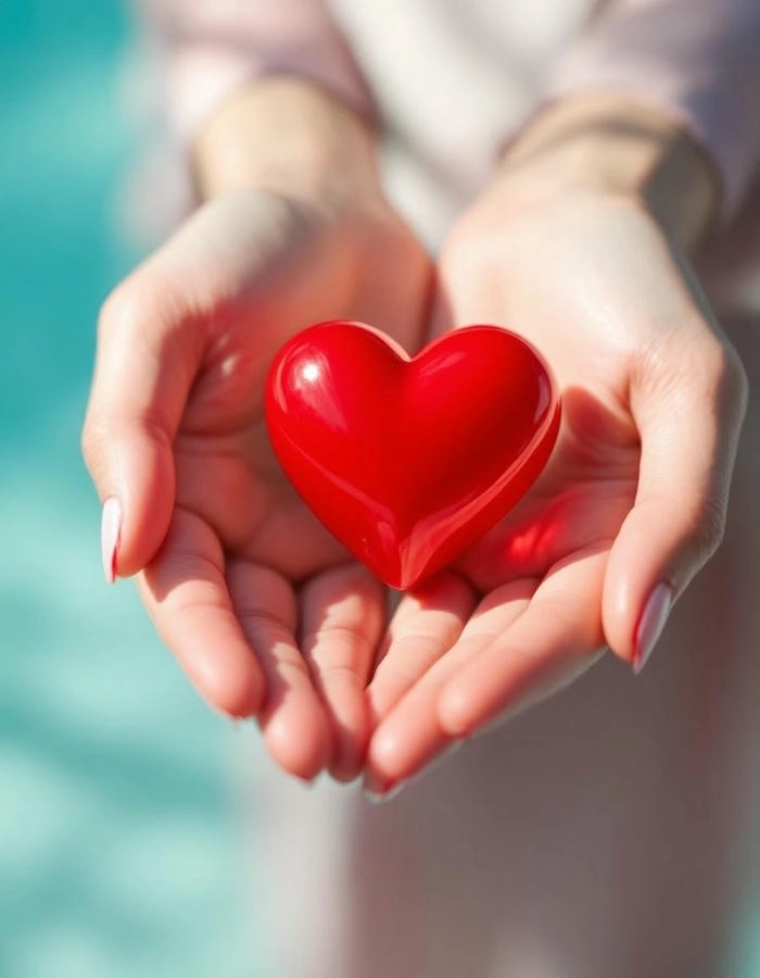 Ảnh cute hình trái tim ngọt ngào