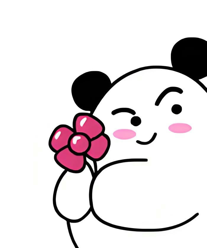 Ảnh cute tặng hoa đáng yêu