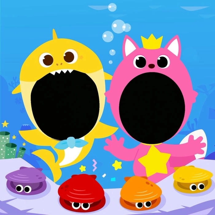 Ảnh ghép mặt 2 người cute ngọt ngào tinh nghịch