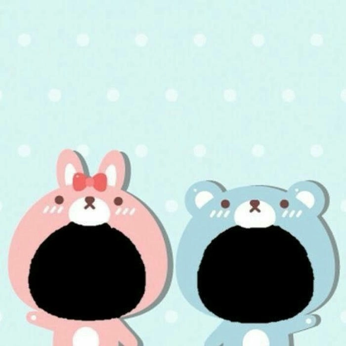 Ảnh ghép mặt con vật cute 2 người đáng yêu hết nấc