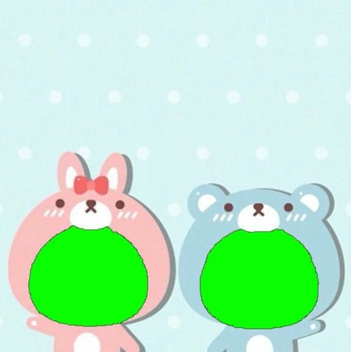 Ảnh ghép mặt cute 2 người cực dễ thương
