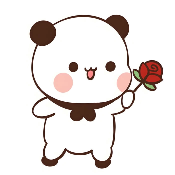 Ảnh mèo tặng hoa cute ngộ nghĩnh