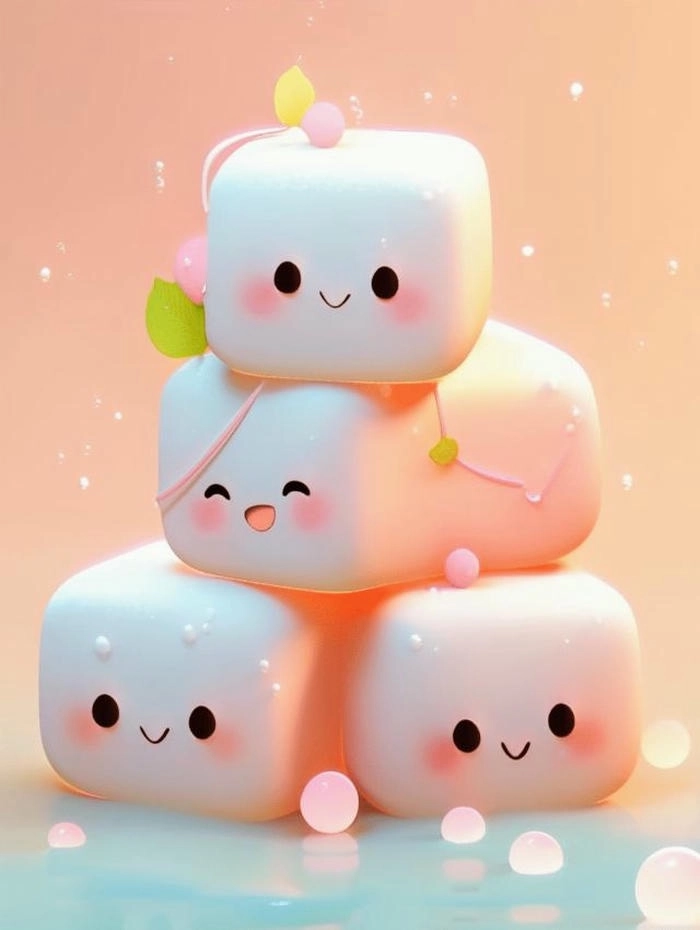 Ảnh nền 3D cute anime dễ thương