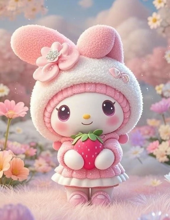Ảnh nền 3D cute anime siêu dễ thương