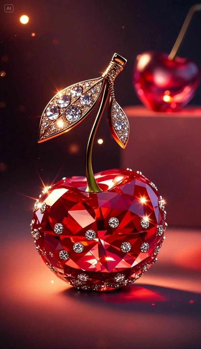 Ảnh quả anh đào cute lấp lánh