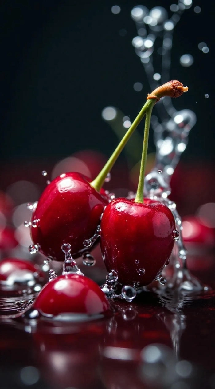 Ảnh quả anh đào dễ thương ngọt ngào