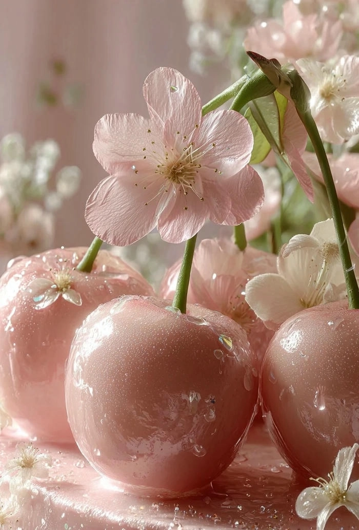 Ảnh quả anh đào dễ thương xinh xắn