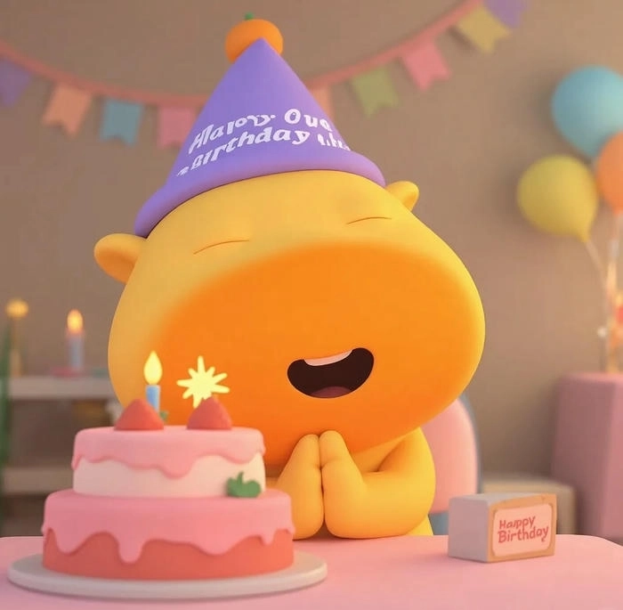 Ảnh sinh nhật cute ấm áp