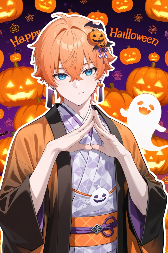 Anime boy tóc cam cuốn hút