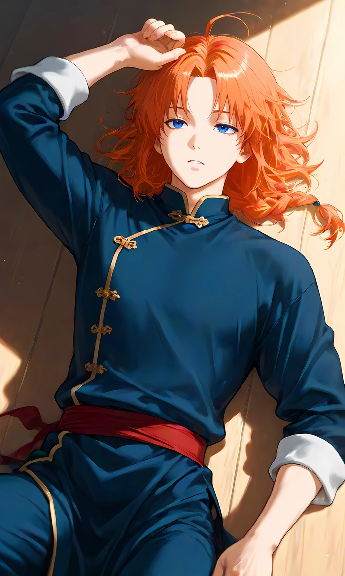 Anime boy tóc cam đẹp