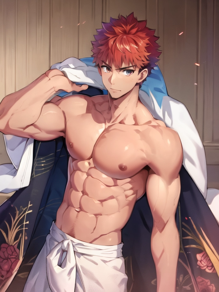 Anime boy tóc cam phong cách