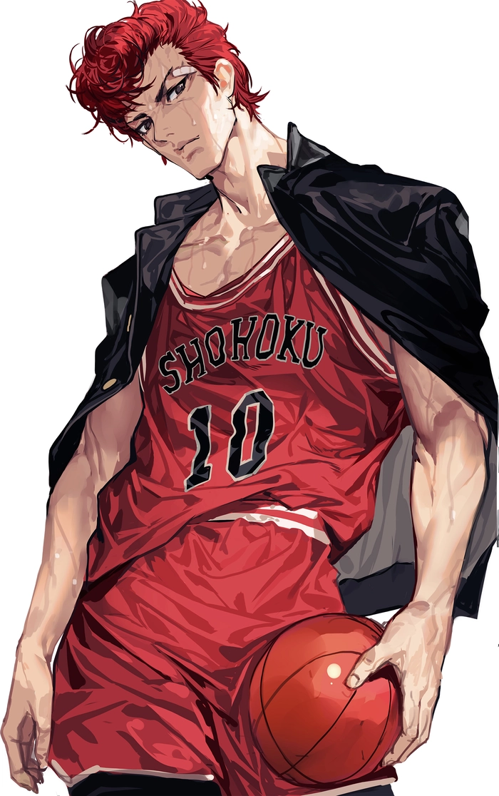 Anime boy tóc đỏ ngầu