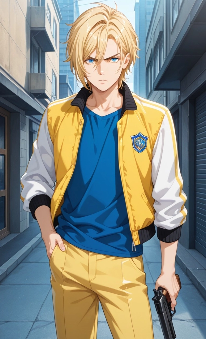 Anime boy tóc vàng lạnh lùng