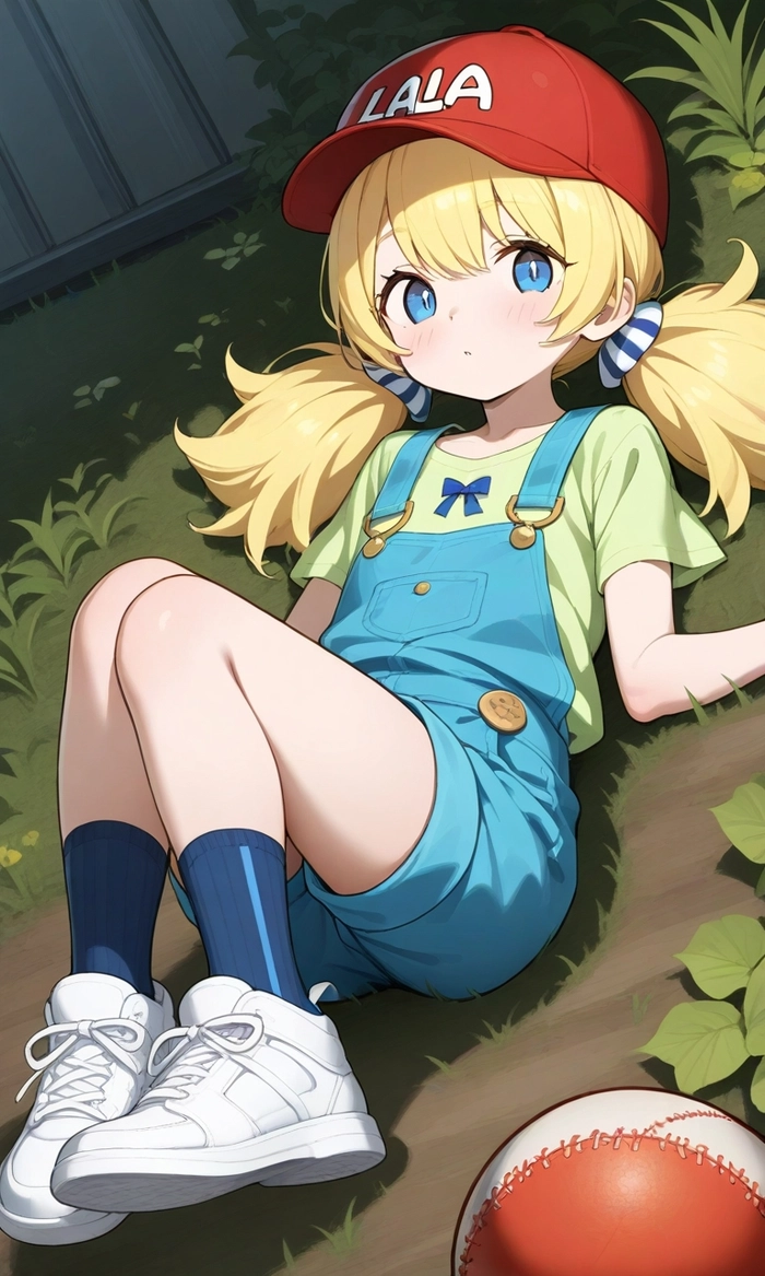 Anime girl tóc vàng đáng yêu