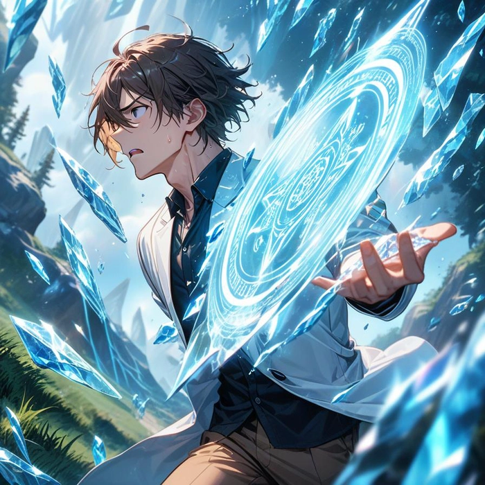 Anime nam tóc nâu cute ngầu