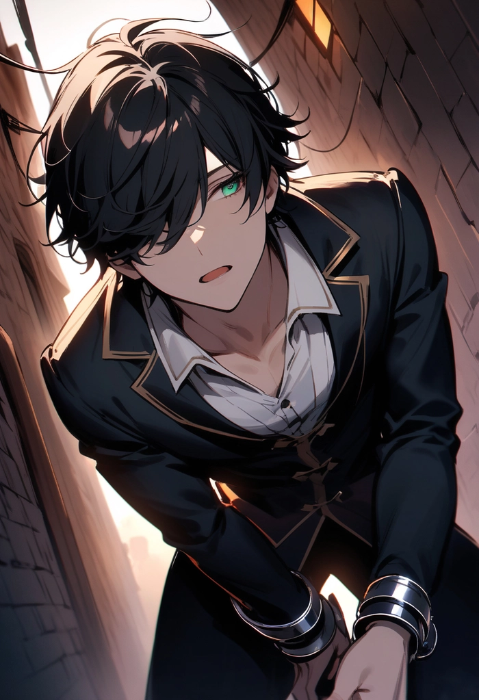 Anime nam tóc nâu lãng tử