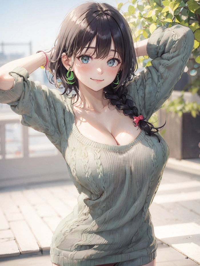 Anime nữ tóc đen ngầu và quyến rũ