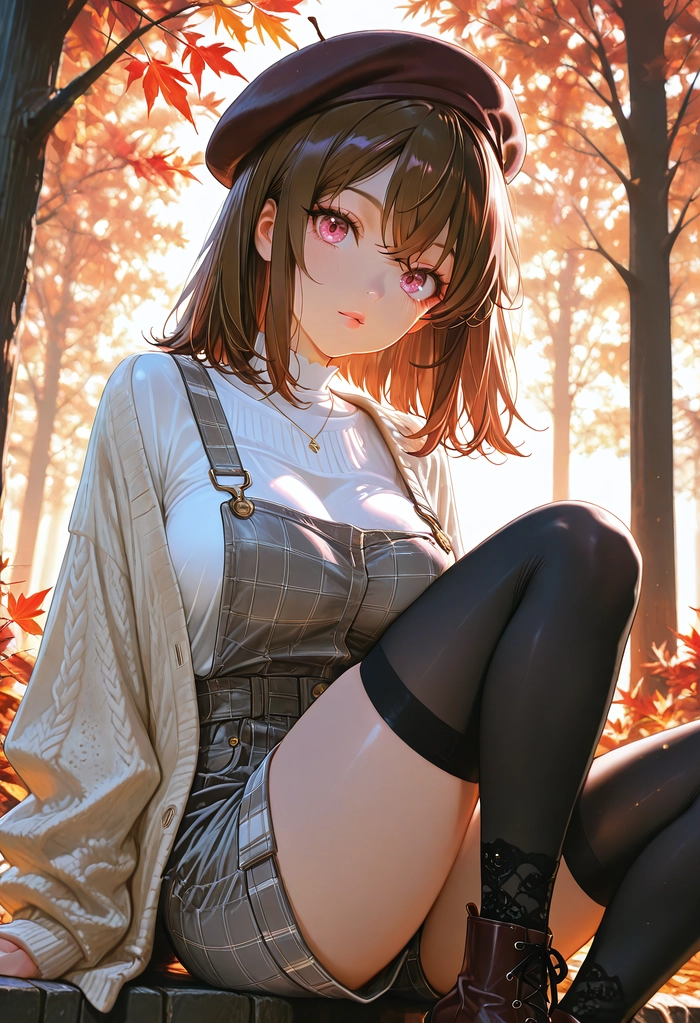 Anime nữ tóc nâu lạnh lùng