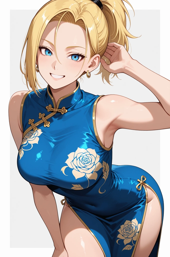 Anime nữ tóc vàng sang chảnh