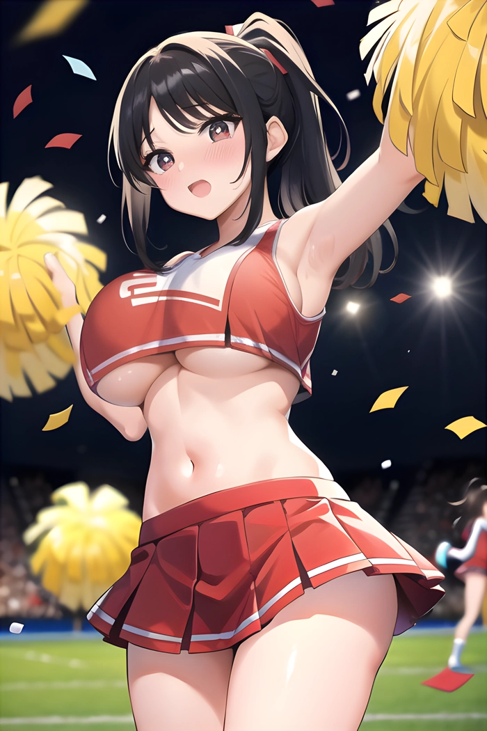 Cô gái anime tóc đen cute đáng yêu