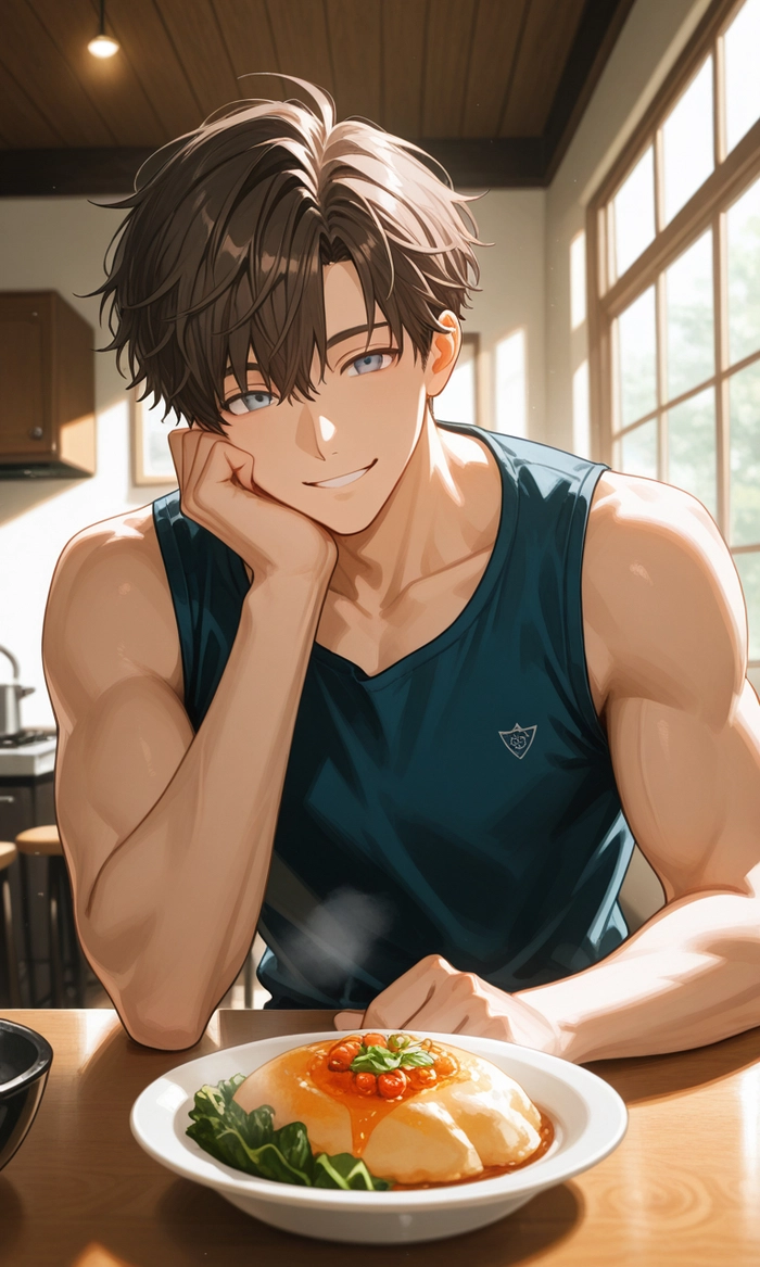 Hình Anime boy tóc nâu đẹp trai