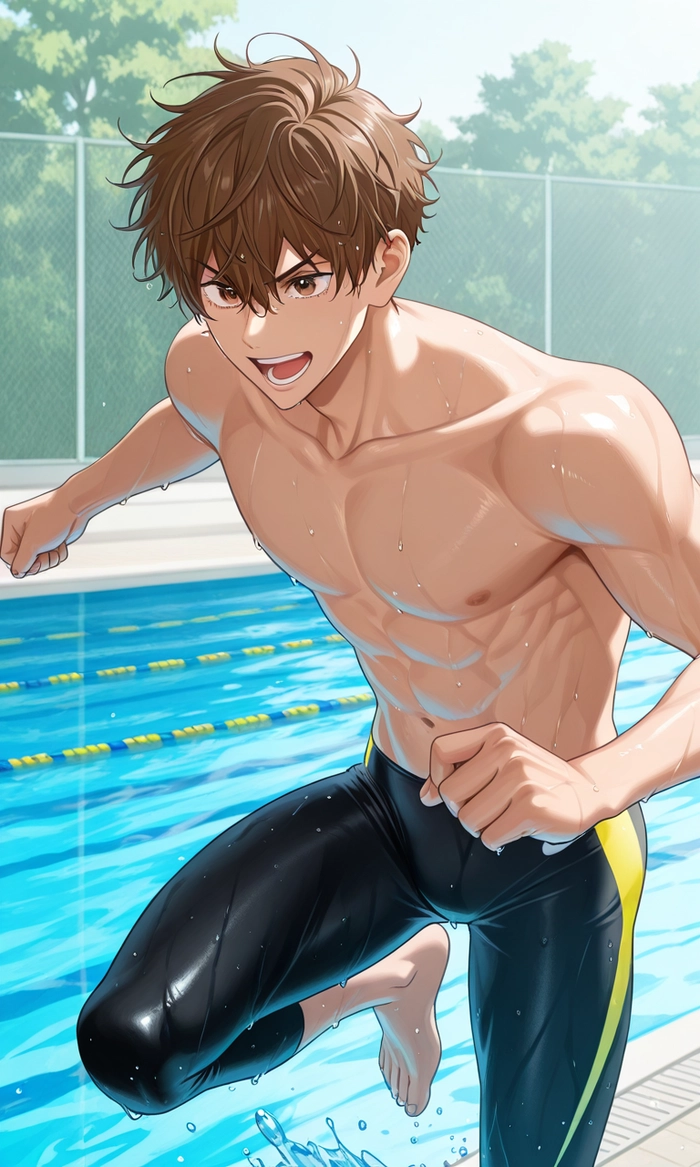 Hình Anime nam tóc nâu đẹp