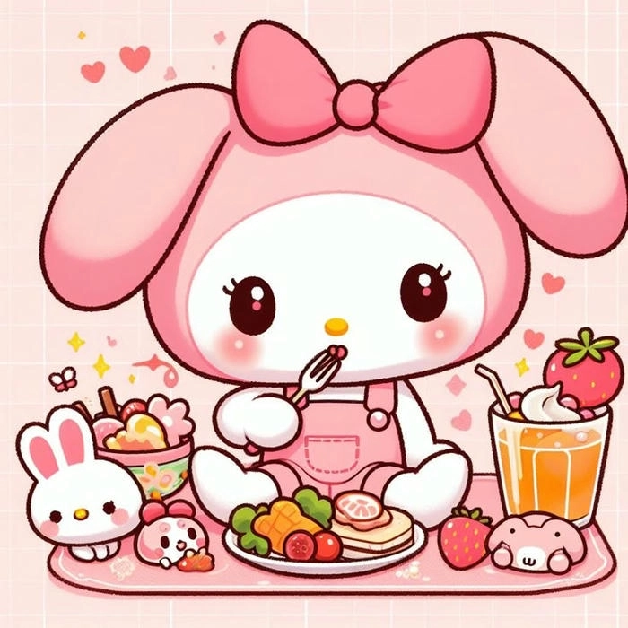 Hình ảnh My Melody cute lung linh