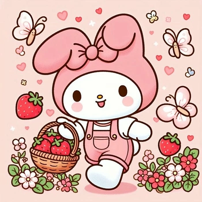 Hình ảnh My Melody cute phong cách anime