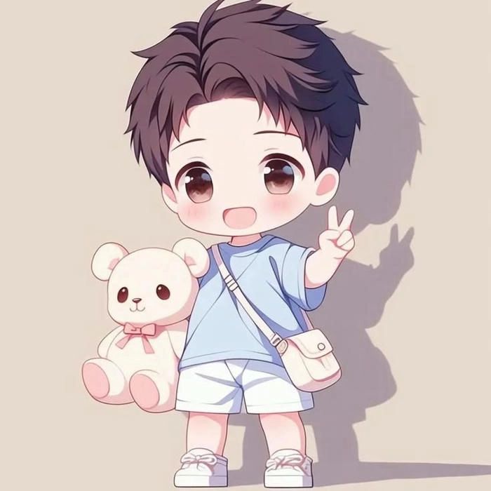 Hình ảnh anime chibi cute nam cực ngầu