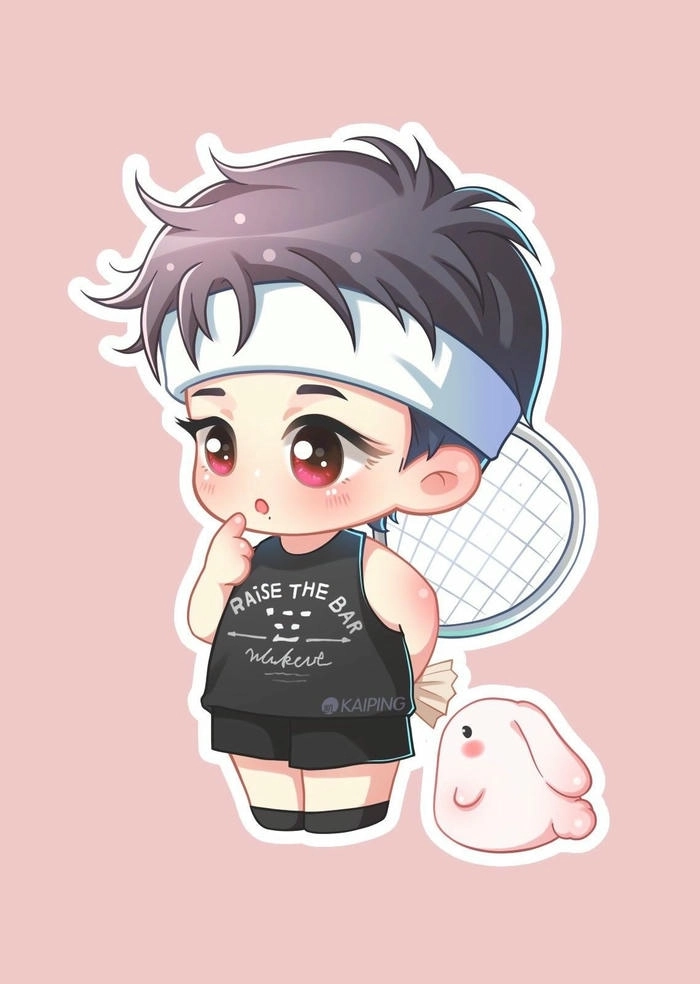 Hình ảnh anime chibi cute nam nhẹ nhàng