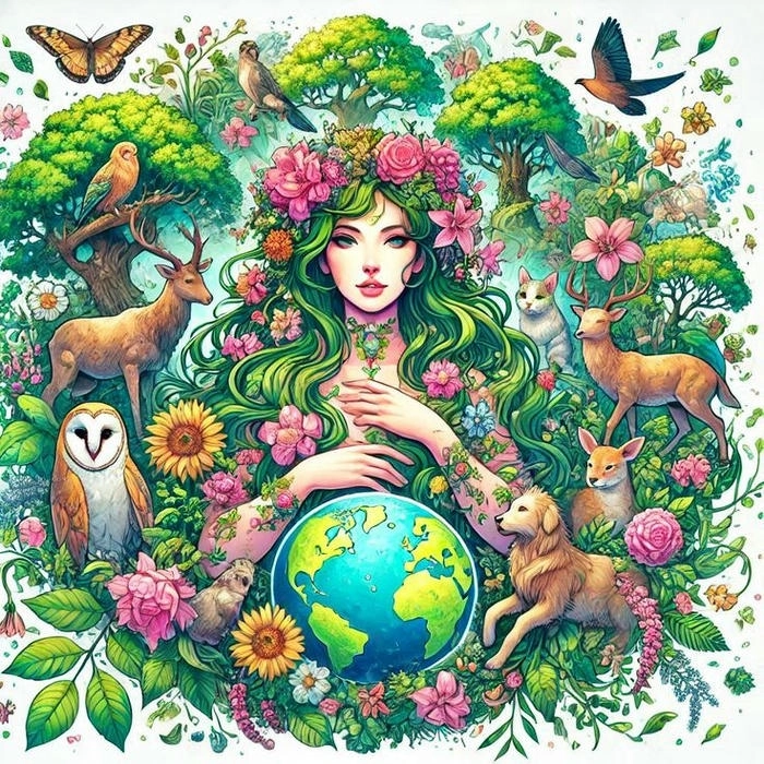 Hình ảnh bảo vệ môi trường cute tinh nghịch