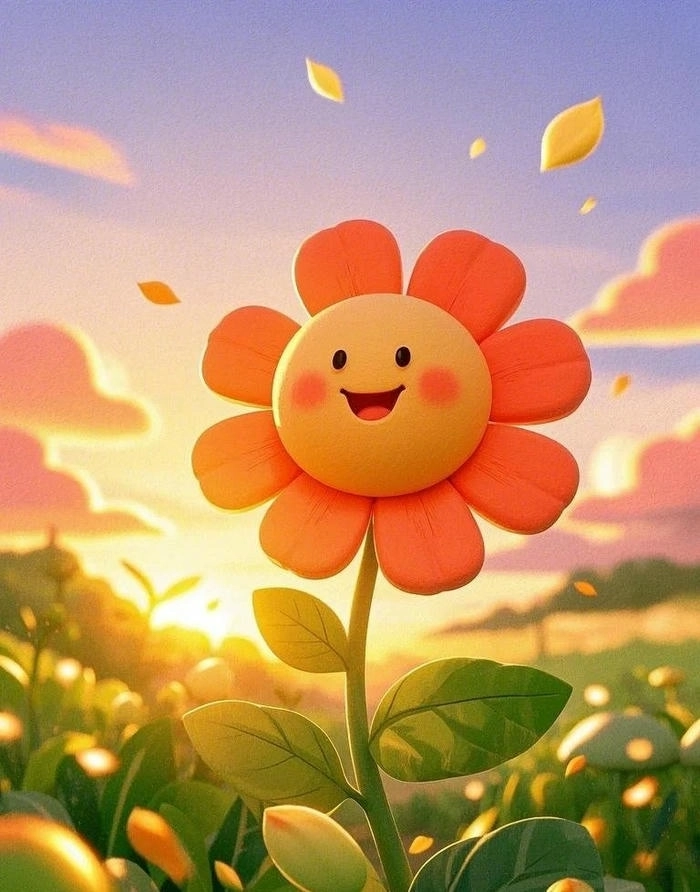 Hình ảnh bông hoa cute đáng yêu