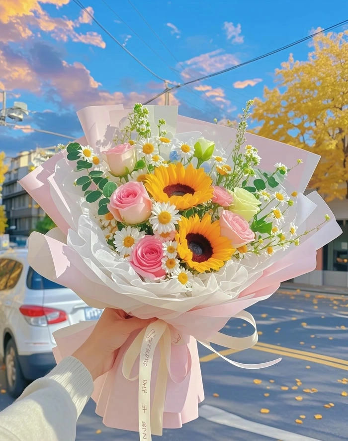 Hình ảnh bông hoa cute tỏa sáng dịu dàng