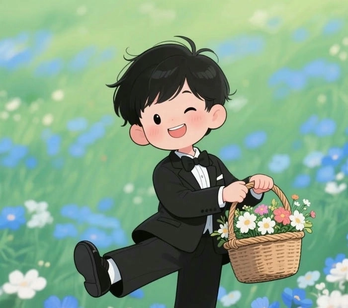 Hình ảnh chibi nam cute đơn giản cực xinh