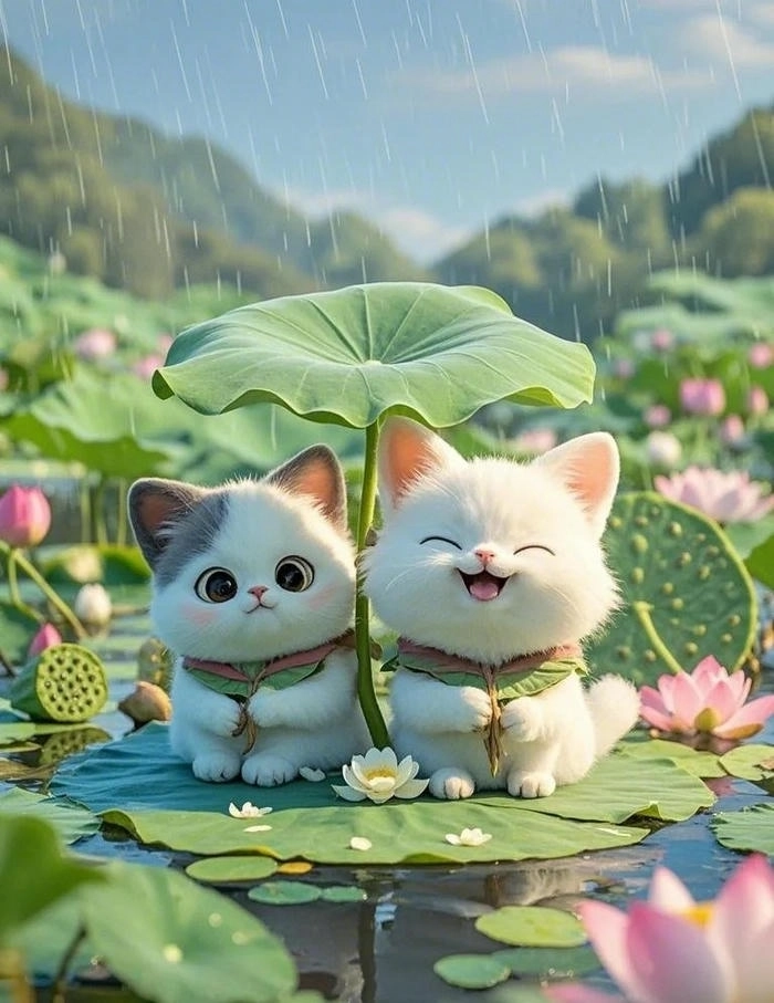 Hình ảnh chill cute mang năng lượng tươi mới