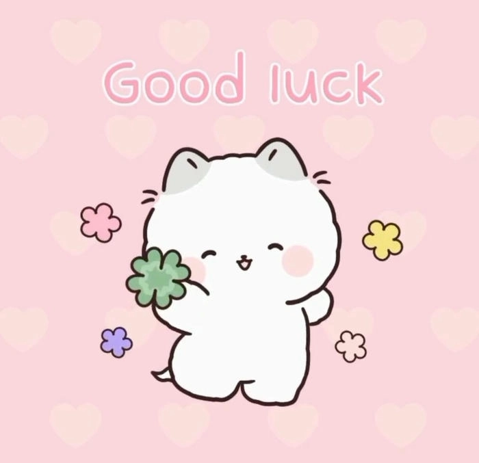 Hình ảnh chúc thi tốt cute tặng người thân