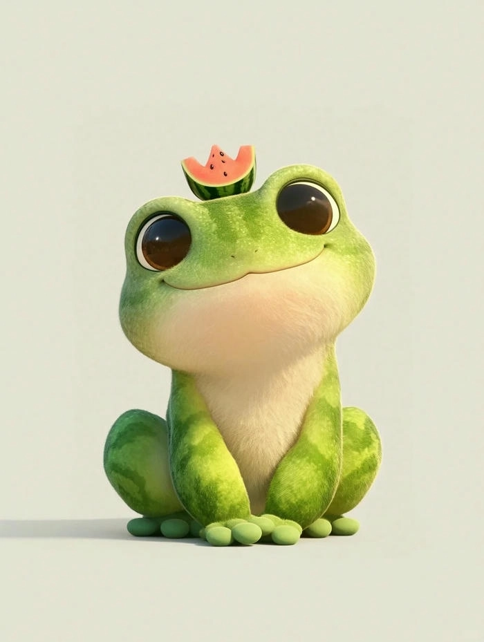 Hình ảnh con ếch xanh cute anime đáng yêu