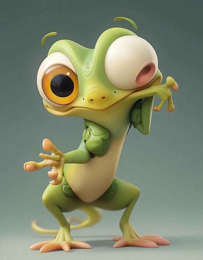 Hình ảnh con ếch xanh cute anime xinh xắn