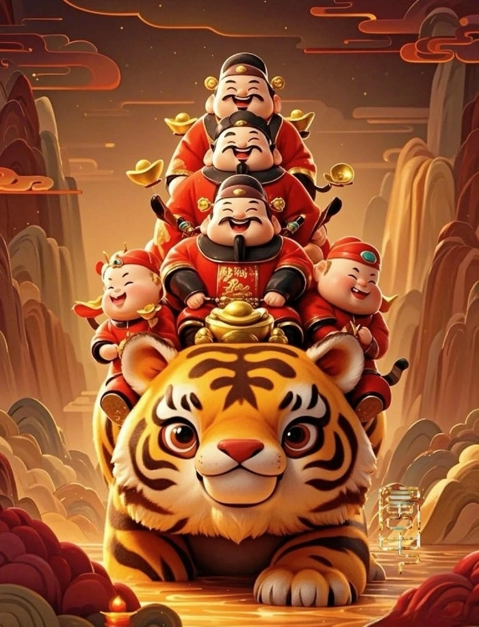Hình ảnh con hổ 3D cute cực vui nhộn