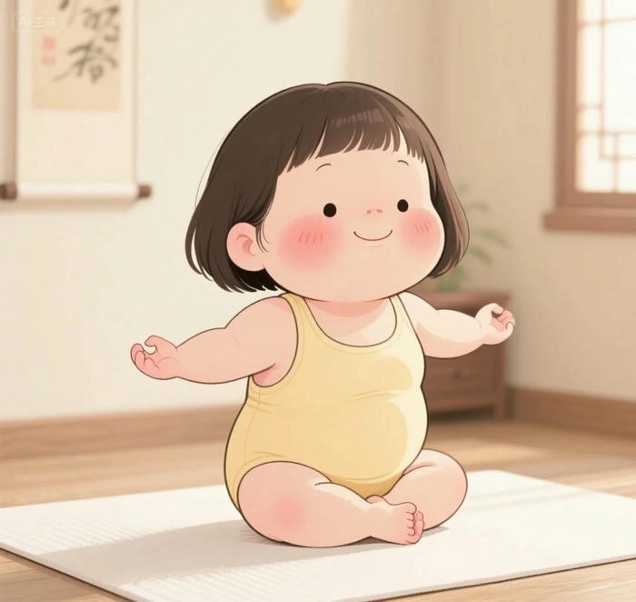 Hình ảnh em bé mập cute ngộ nghĩnh vui tươi