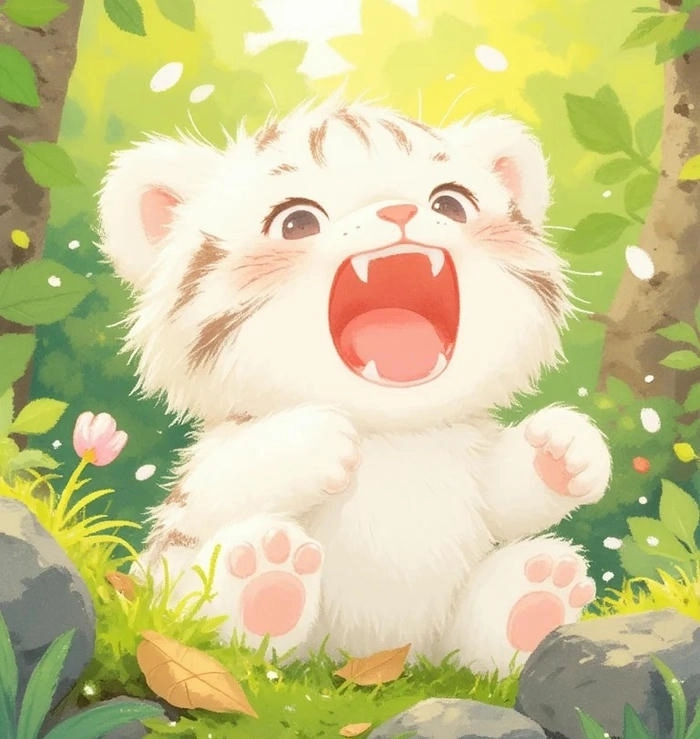 Hình ảnh hổ ngầu cute cực độc đáo