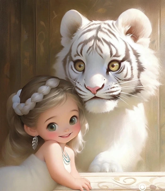 Hình ảnh hổ ngầu cute vừa mạnh mẽ vừa đáng yêu