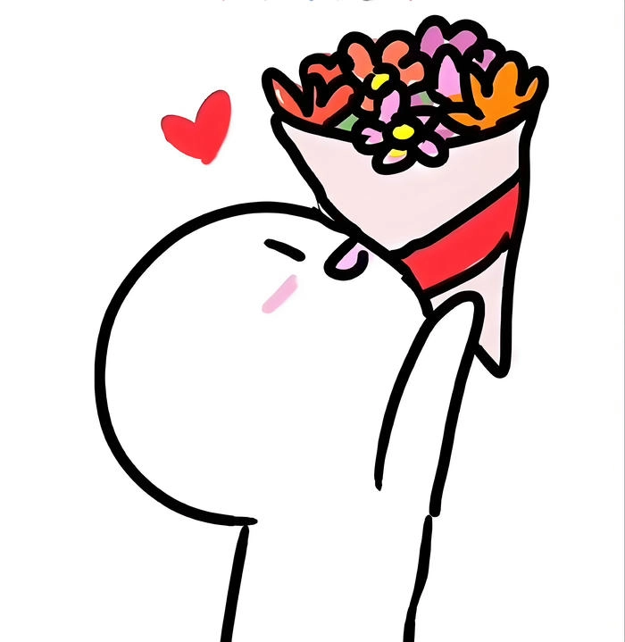 Hình ảnh tặng hoa cute cực đáng yêu