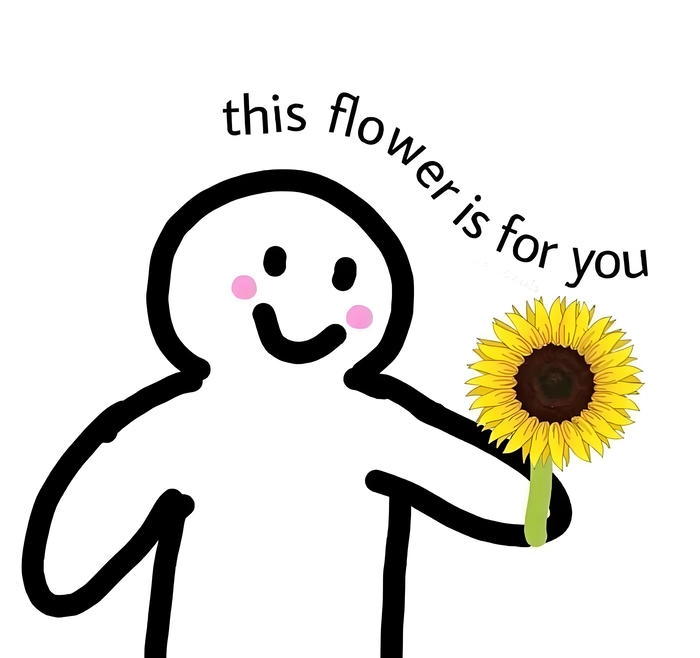 Hình ảnh tặng hoa cute dễ thương khó cưỡng